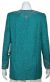 Round Neck Floral Bordered Beaded Jacket back in Jade Green